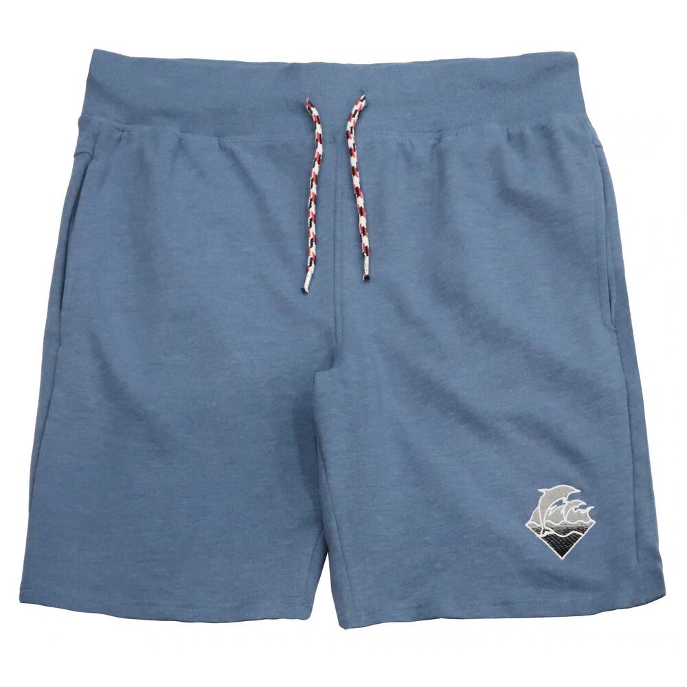 Pink Dolphin Men's Embroidered Wave Shade Logo Fleece Sweat Shorts